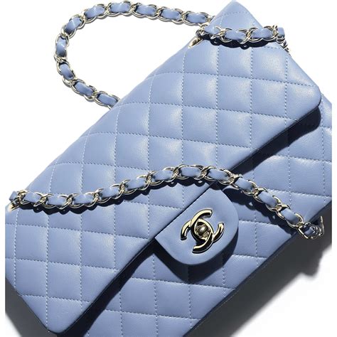 blue chanel bag gold chain|vintage chanel bag gold chain.